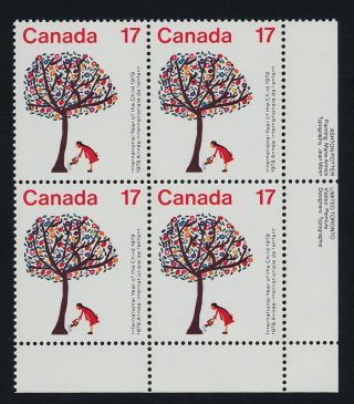 Canada 842 Br Plate Block International Year Of The Child photo