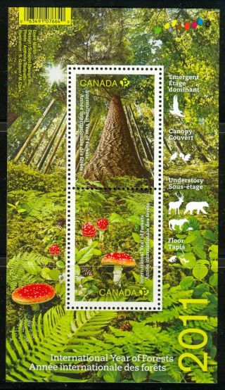 Canada 2461 Souvenir Sheet 2011 International Year Of Forests photo