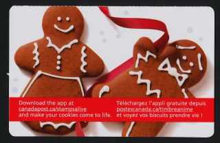 Canada 2583 Booklet Christmas,  Gingerbread Cookies photo