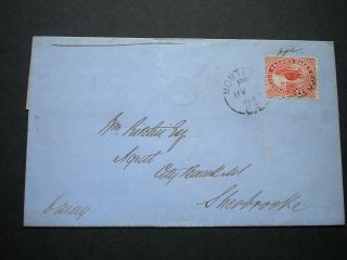 Canada 1861 Cover To Sherbrooke photo