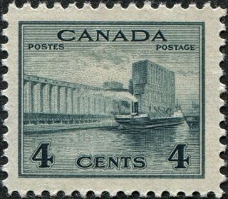 Canada 1942 - 8 (kgvi) 4c Slate Sg379 Cv £5.  50 Vf Mh Postage photo