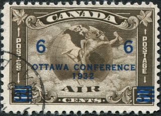 Canada 1932 (kgv) 6c On 5c Deep Brown Sg318 Cv £22.  00 Vf Uh Postage photo
