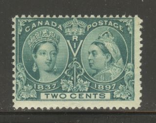 Canada 52,  1897 2c Queen Victoria - Diamond Jubilee,  Nh photo