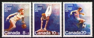 Canada 1976 Scb10 - 12 Mi617 - 19 1.  80 Mieu 3 V 1976 Olympics,  Montreal photo