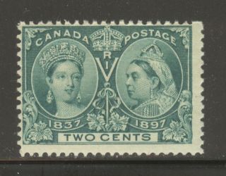 Canada 52,  1897 2c Queen Victoria - Diamond Jubilee,  Nh photo