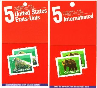 Canada 1989 Mimh111 - 12 38.  00 Mieu 2 Booklets Fauna - Definitives photo