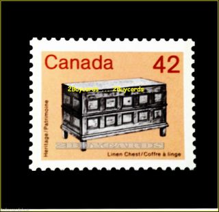 Canada 1987 Canadian Linen Chest Artifact Fv Face 42 Cent Stamp photo