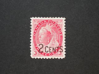 Canada 1899 2 Cents Opt Sg 172 photo