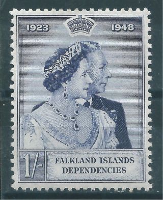 1948 Colonies Falkland Islands - Dependencies 1 Sh Mlh photo