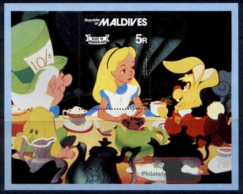 Maldives 896 Disney,  Alice In Wonderland British Colonies & Territories photo