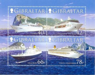 Gibraltar - Cruise Liners - Ships Part Ii - Min Sheet photo