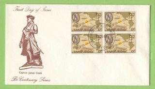 Norfolk Island 1969 Discovery Of The Island Block First Day Cover,  Unaddressed photo