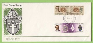 Norfolk Island 1971 Patteson Death Centenary First Day Cover photo