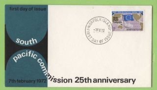 Norfolk Island 1972 South Pacific Commission First Day Cover photo