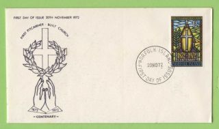 Norfolk Island 1972 Cent.  Of Pitcairner Built Church First Day Cover,  Uaddressed photo