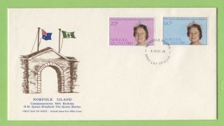 Norfolk Island 1980 Queen Mothers 80th Birthday First Day Cover photo
