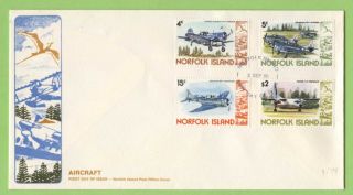 Norfolk Island 1980 Airplanes First Day Cover photo