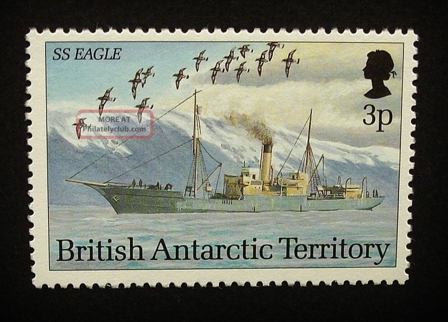 British Antarctic Territory Qeii 3p Stamp C1993 Ss Eagle,  Ship,  Um,  A909 British Colonies & Territories photo