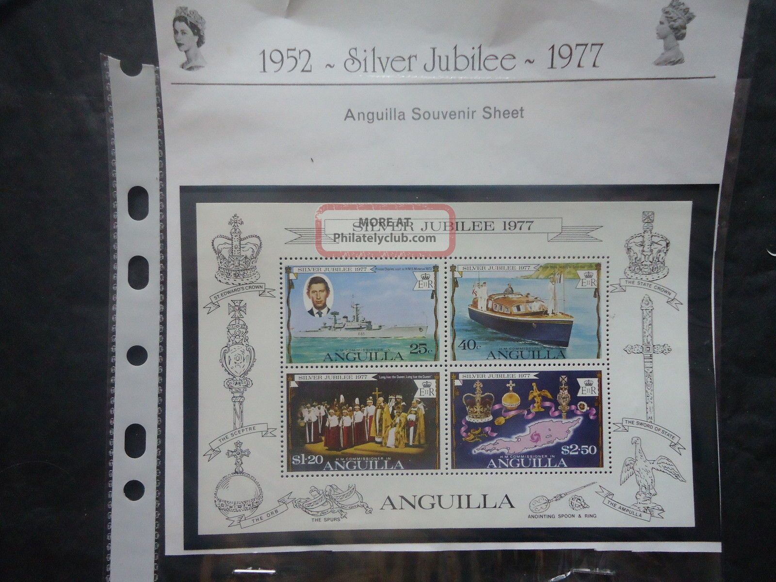 Anguilla 1977 Silver Jubilee M/s British Colonies & Territories photo