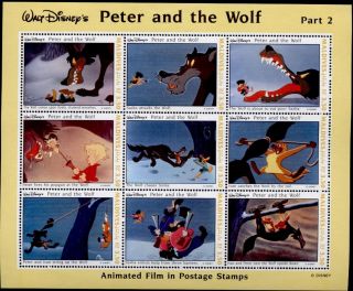 Maldives 1926 Disney,  Peter & The Wolf (light Creases) photo