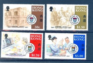 Hong Kong Sg 555 - 558 Medical Centenaries 1987 photo