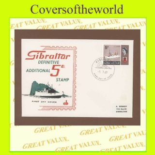 Gibraltar 1969 5d Additional Ship Definitive First Day Cover photo