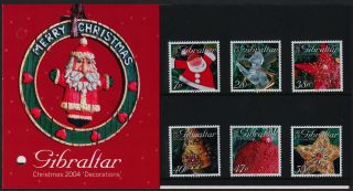 Gibraltar 999 - 1004 In Folder Christmas Tree Ornaments photo