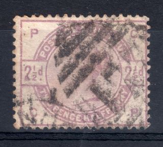 Town/village Cancel.  On Qv Stamp - (1883) 2.  5d Lilac.  `177` Cheltenham Duplex photo