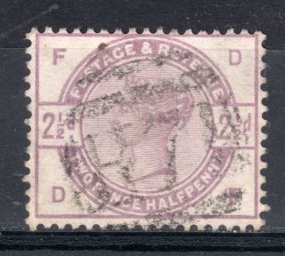Town/village Cancel.  On Qv Stamp - (1883) 2.  5d Lilac.  `h71` Harrow Weald Type B photo