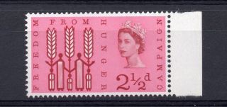 Gb = Constant Variety,  1963 2 1/2d Freedom From Hunger.  R9/6. photo