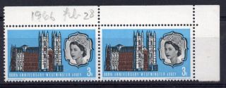 Gb = Constant Variety,  1966 3d Westminster Abbey.  (ord. ) R1/6. photo
