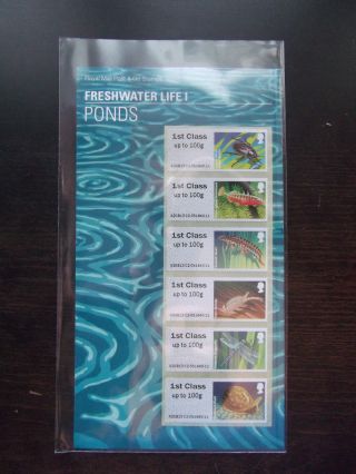 2013 Post & Go Freshwater Life 1: Ponds Royal Mail Presentation Pack P&g11 photo