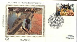 (30102) Benham Silk Fdc: Fishing Trawling Robstamps photo