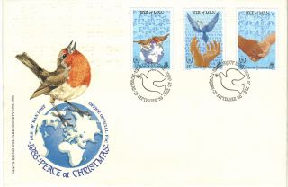 Isle Of Man 1986 Christmas Unaddressed First Day Cover Ref:cw140 photo