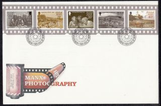 1991 Isle Of Man Fdc First Day Cover Sg464 - 468 Manx Photography photo
