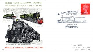 1970 Railway Philatelic Group Convention Doncaster Commemorative Cover photo