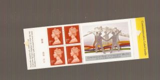 Hb15 Cylinder Gb Stamp Booklet Commonwealth Heads Comm.  Label photo