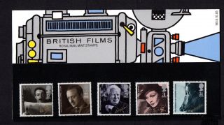 1985 British Films Presentation Pack Sg 1298 - 1302 photo