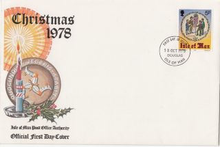 (30264) Clearance Gb Isle Of Man Fdc Christmas - 18 October 1978 photo