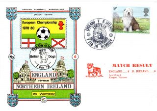 7 February 1979 England 4 N Ireland 0 Home Champs Commemorative Cover photo