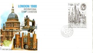 9 April 1980 London 1980 Stamp Exhibition Philart Fdc House Of Commons Cds photo