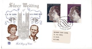 20 November 1972 Royal Silver Wedding Stuart First Day Cover Windsor Shs photo