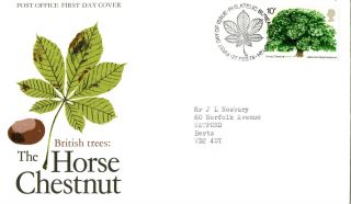 27 February 1974 The Horse Chestnut Tree Po First Day Cover Bureau Shs (a) photo