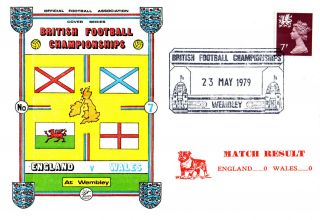 23 May 1979 England 0 Wales 0 Home Champs Commemorative Cover photo