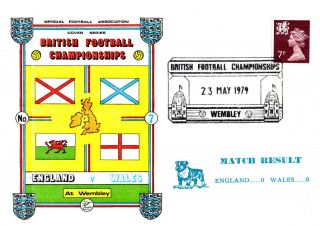 23 May 1979 England 4 0 Wales 0 Home Champs Commemorative Cover photo