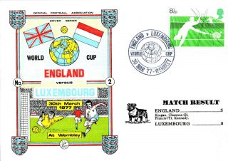 30 March 1977 England 5 Luxembourg 0 World Cup Commemorative Cover photo