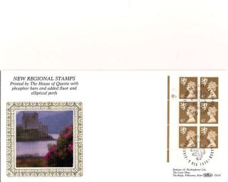 7 Dec 1993 Scotland 41p Definitive Cyl Block Of 6 Benham D218 Fdc Edinburgh Shs photo