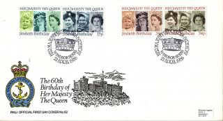 21 April 1986 Queens 60th Birthday Rnli 52 First Day Cover Windsor Shs photo