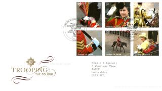 7 June 2005 Trooping The Colour Royal Mail First Day Cover London Sw1 Shs photo