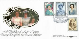 2 August 1990 Queen Mother 90th Birthday Benham Blcs 56b First Day Cover Windsor photo